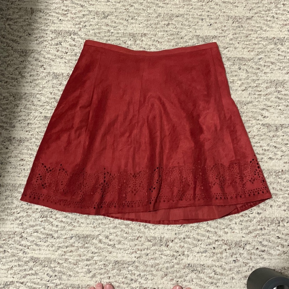 Express Faux Suede skirt